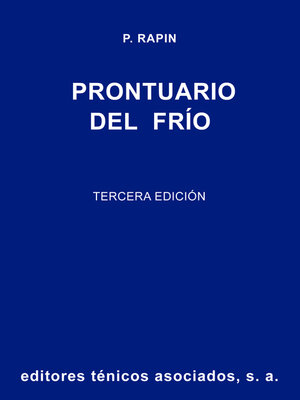 cover image of Prontuario del frío